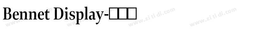 Bennet Display字体转换